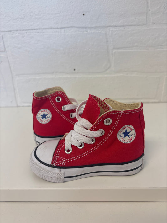 Size 4 Toddler Hightop Red Converse
