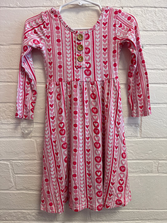 2t Little Bum Bums Bamboo Hearts + Dots Dress