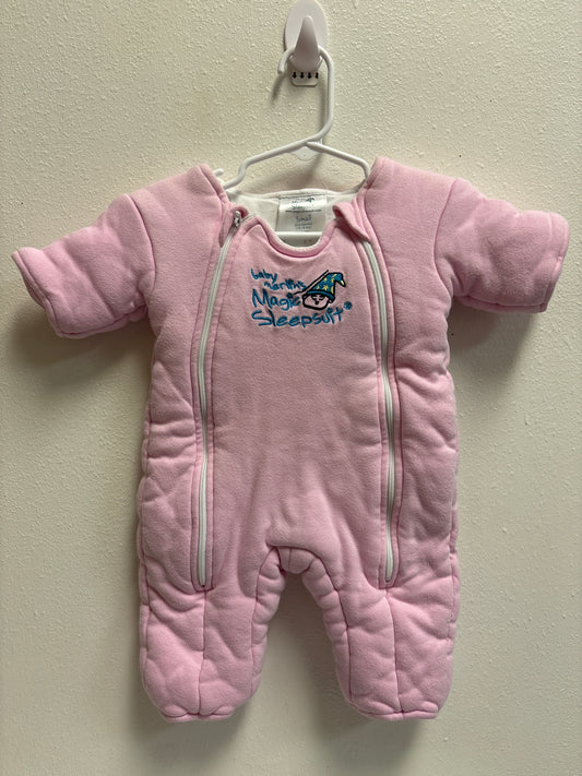 3-6m Magic Merlin Pink Sleepsuit