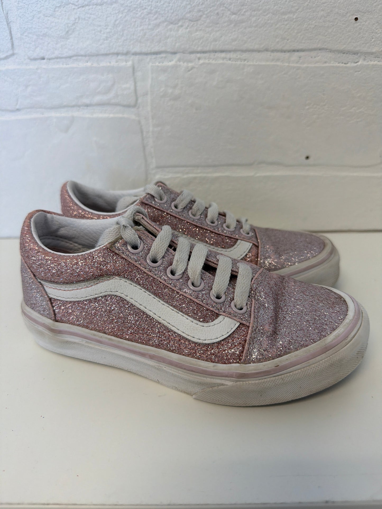 Size 13 Pink Glitter Vans