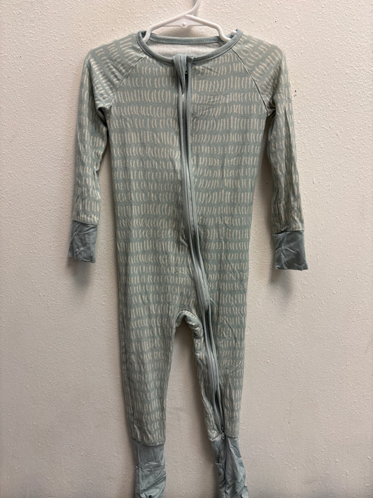 3T Little One Shop Blue Bamboo Pajamas