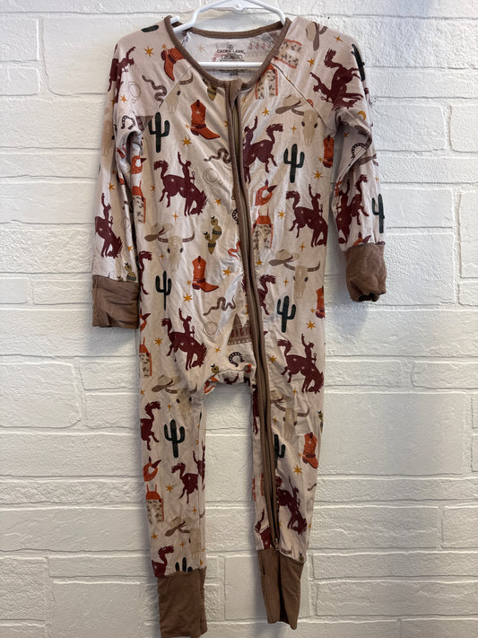 18-24m Caden Lane Bamboo Tan Cowboy Zippie