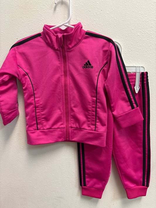12m Fuchsia Black Adidas Outfit