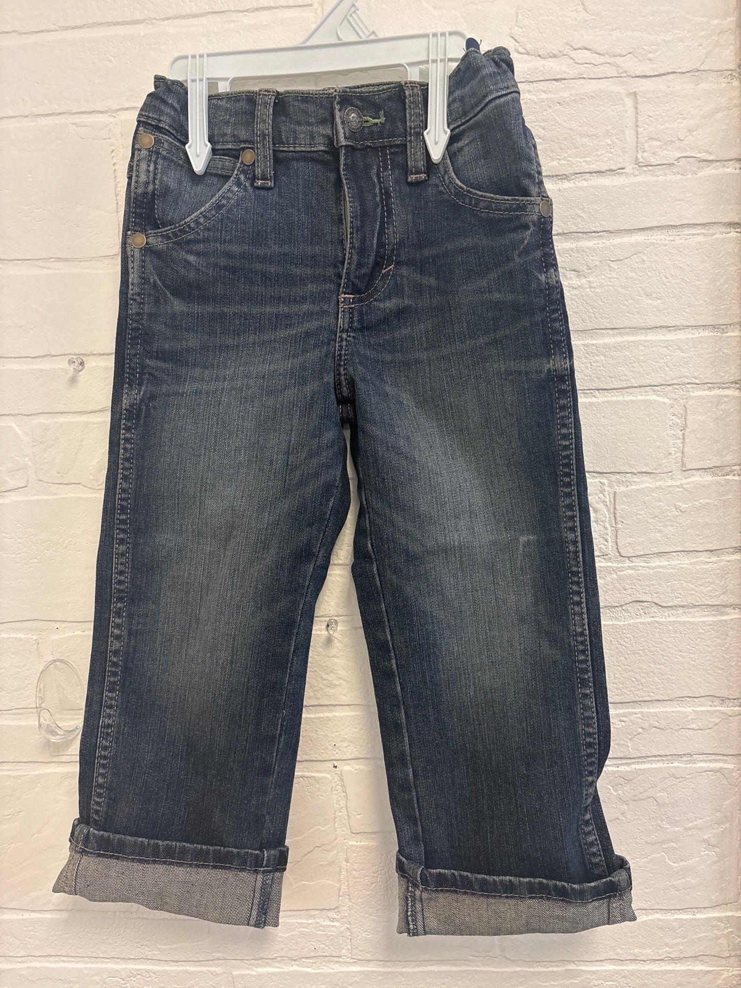 4 Wrangler Leather Patch Jeans