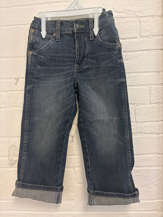 4 Wrangler Leather Patch Jeans