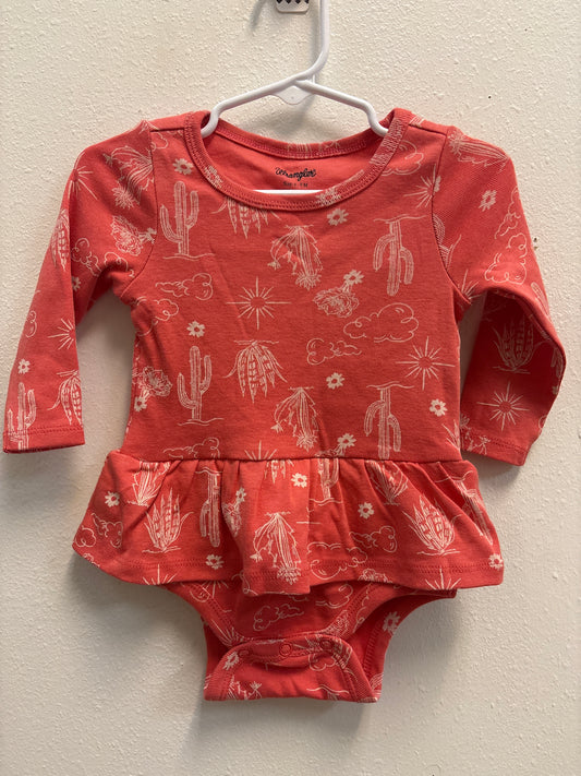 6-9m Coral Wrangler Romper