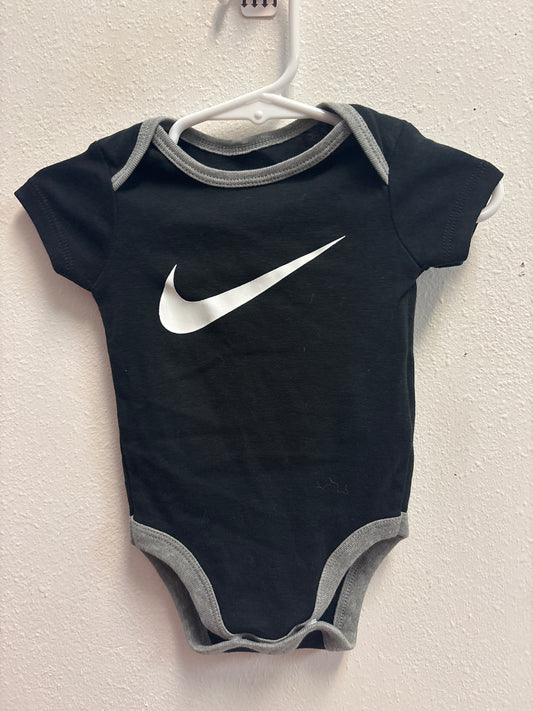 0-6m Black Nike Onesie