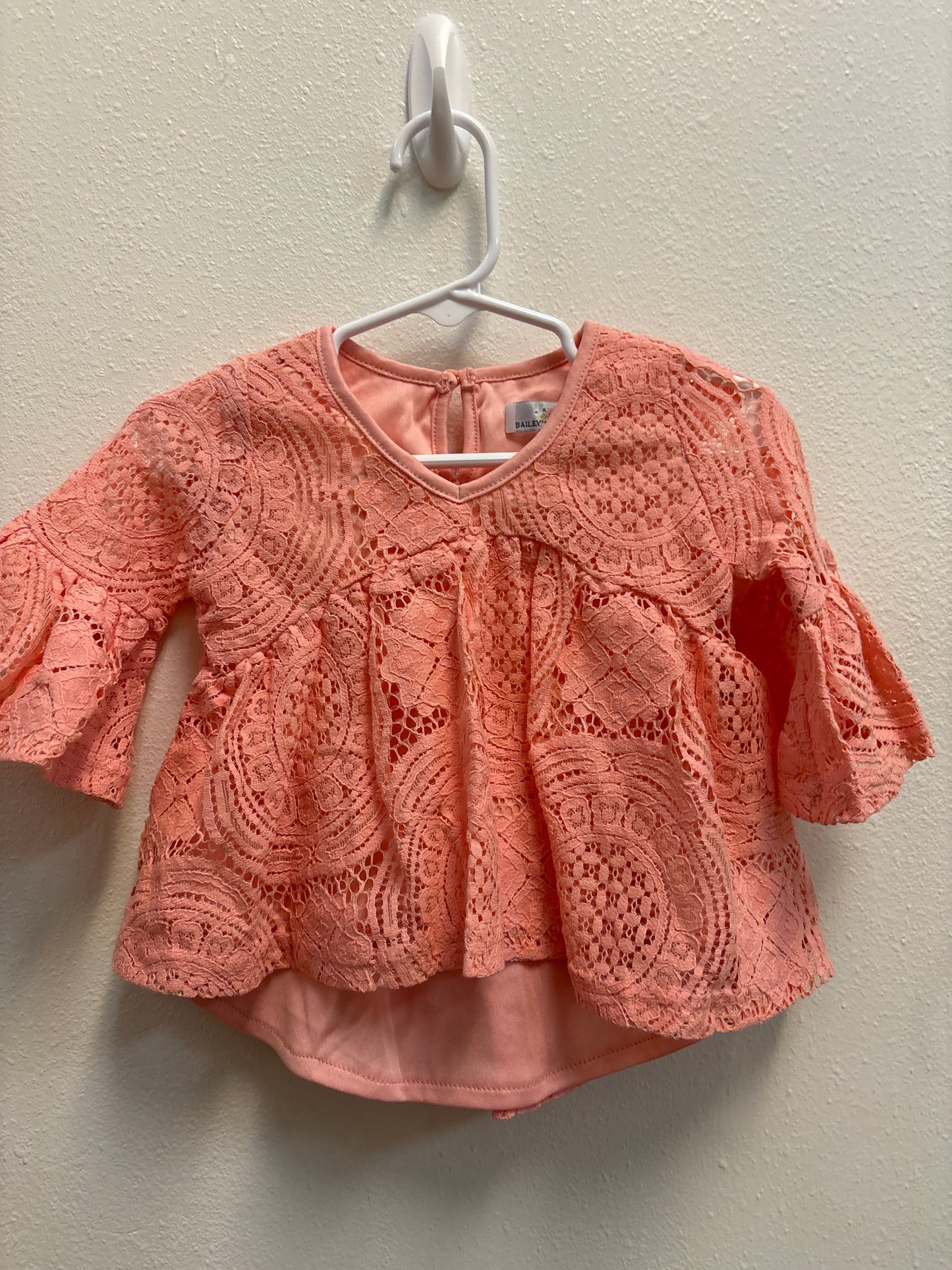 9-12m Baileys Blossoms Mauve Top