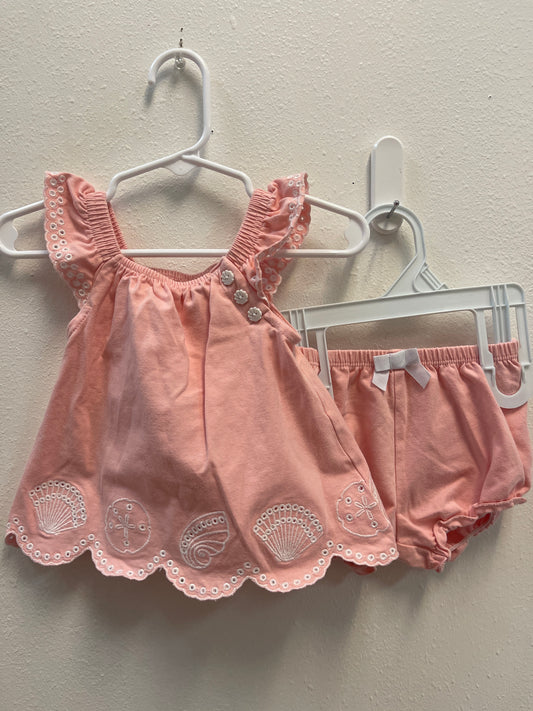 3/6m C&C Pink Seashell Set