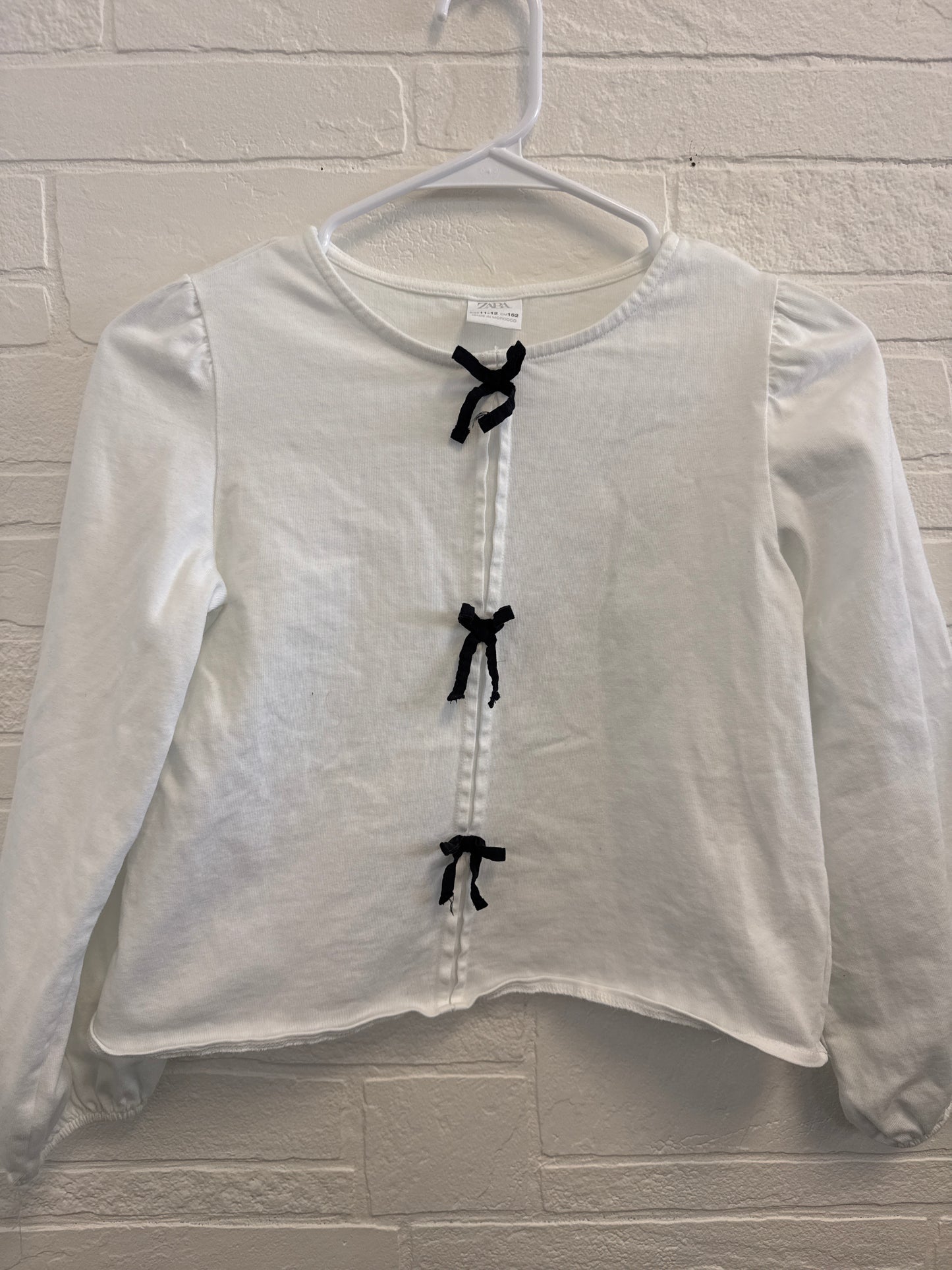 11/12 Zara Black Bow Longsleeve