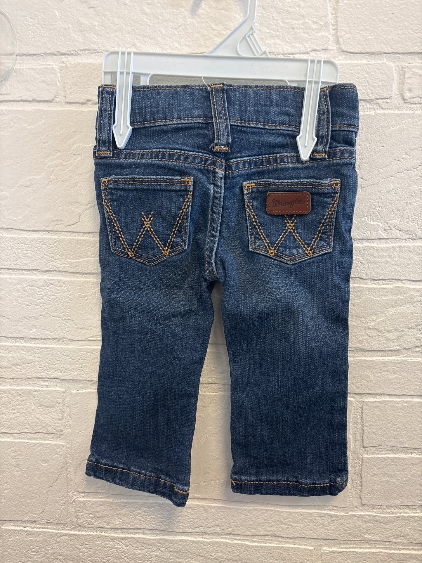 6-9m Wtanger Leather Patch Jeans