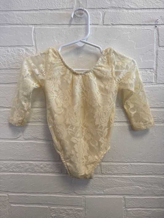 9-12m Baileys Blossom Cream Lace Leotard