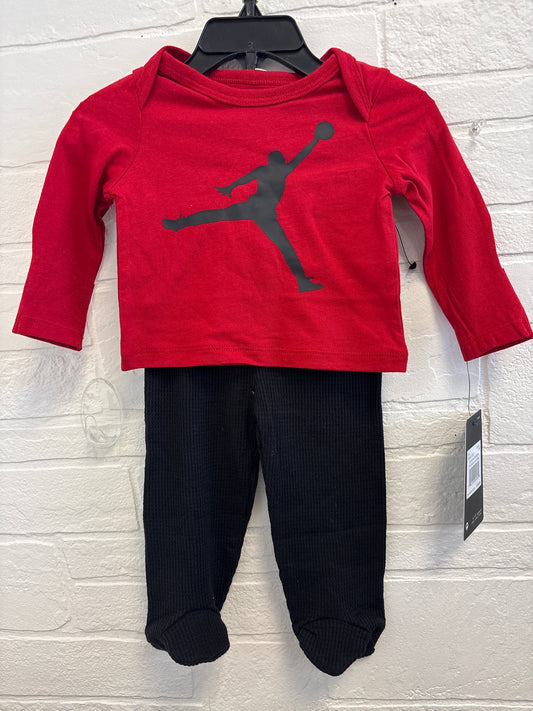 NB New Red Black Air Jordan Outfit