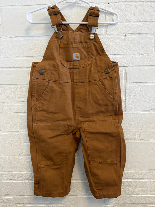 12m Carhartt Brown Bibs