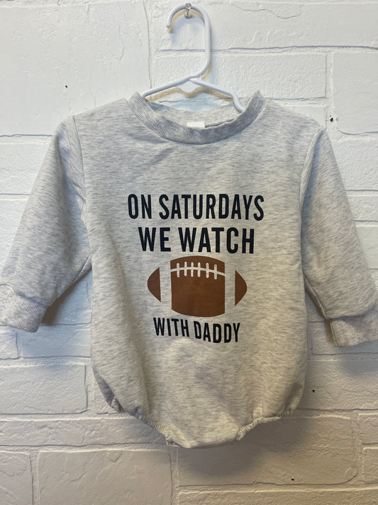80 (12/18m) Football With Daddy Romper
