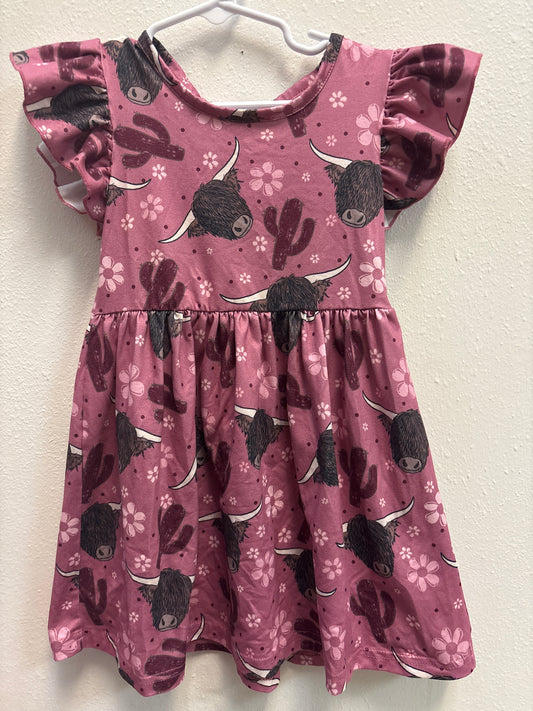 3 Highland Cow Dress