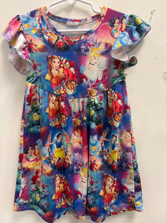 3T Princess Print Dress