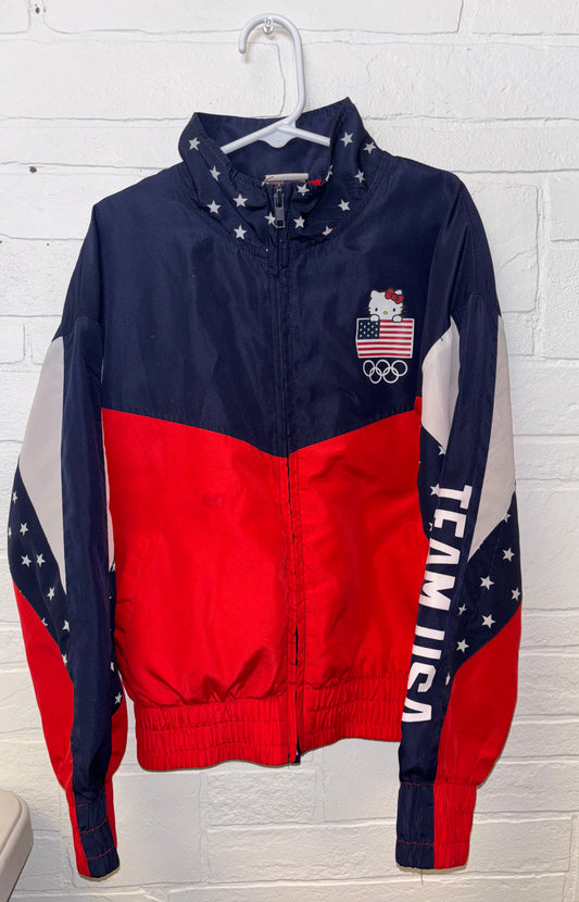 M (7/8) Hello Kitty x Team USA Red/White/Blue Jacket
