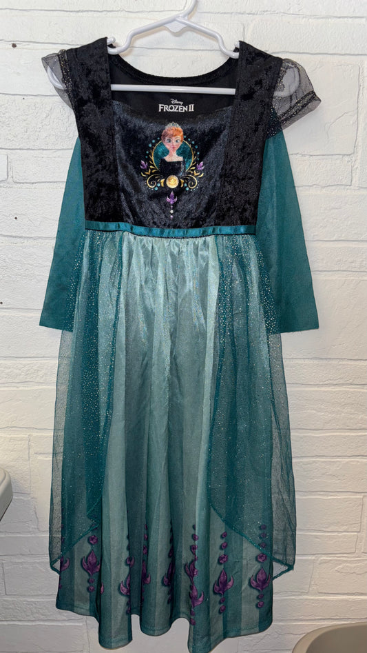 6 Disney “Frozen II” Black & Teal Gown with Cape