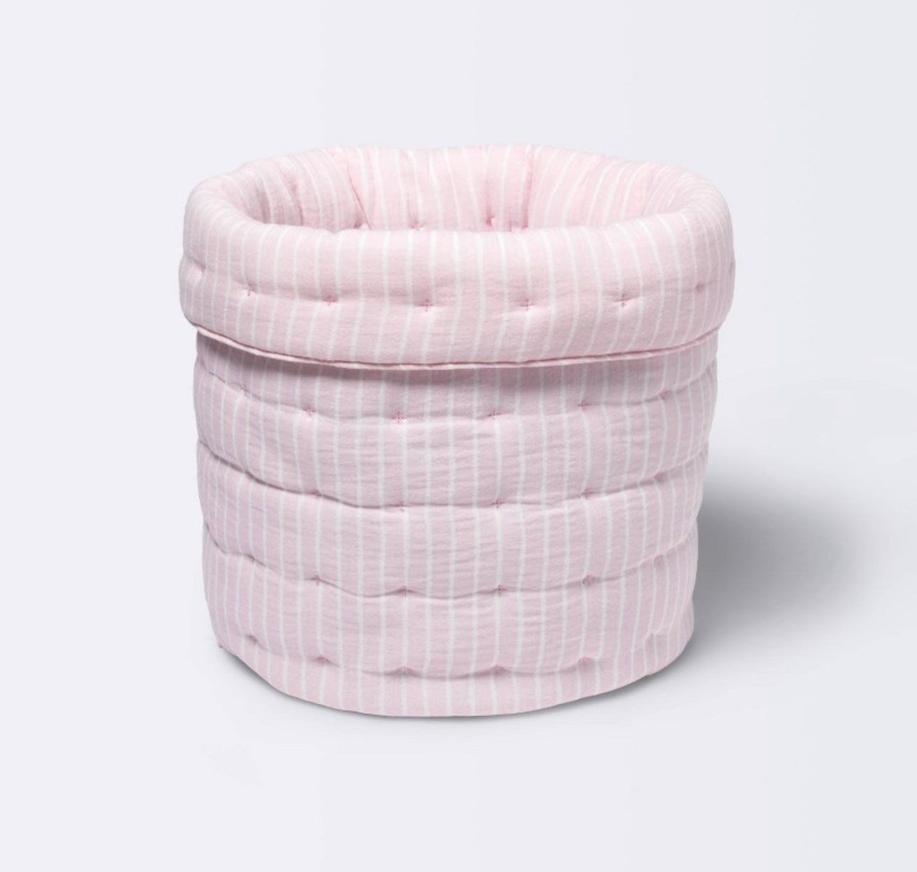 New Cloud Island Pink Quilted Storage Bin
