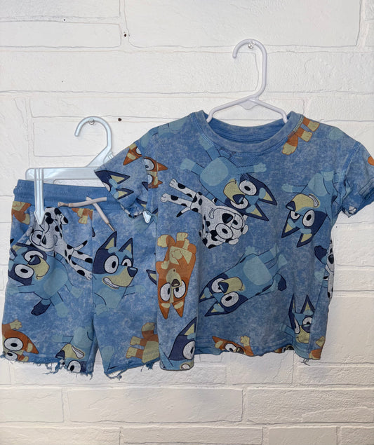 3T Bluey & Friends Short Sleeve Set