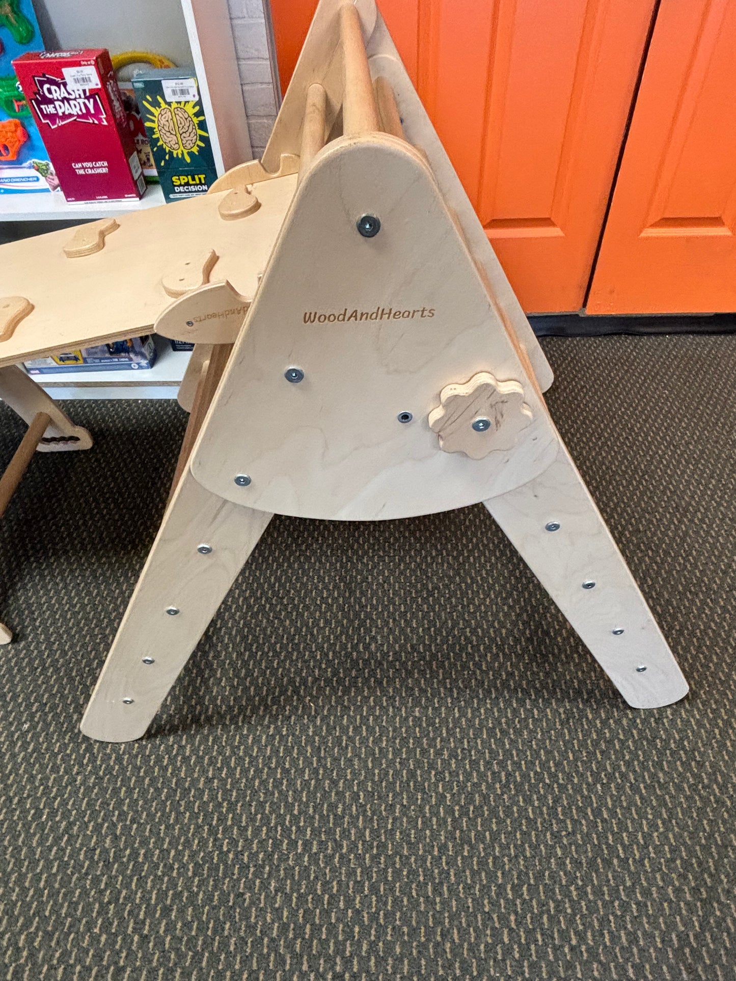 Large Wood and Hearts Montessori Climbing Set of 3