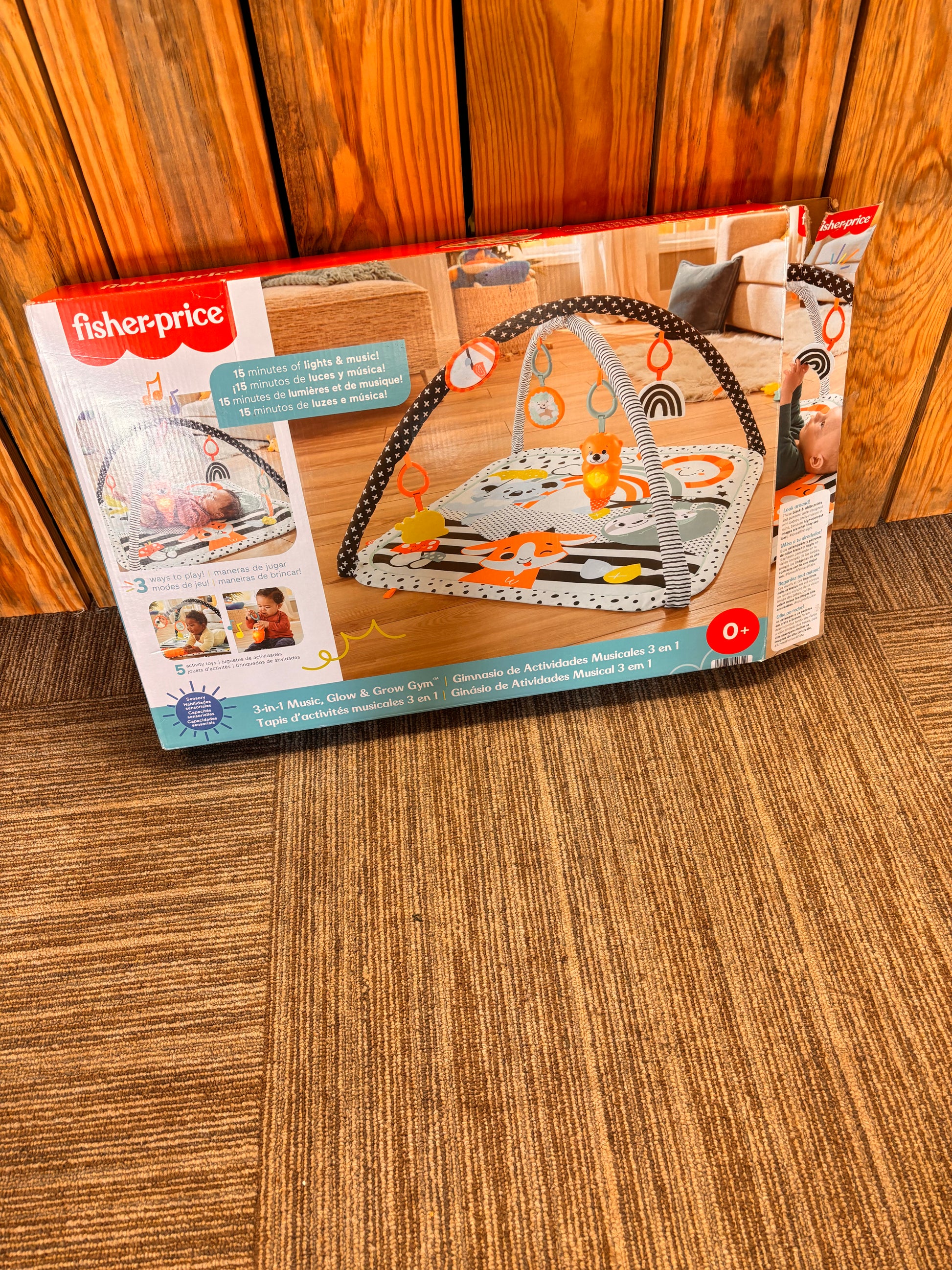 New Fisher Price Glow and Grow Gym Dandelions Children's Resale