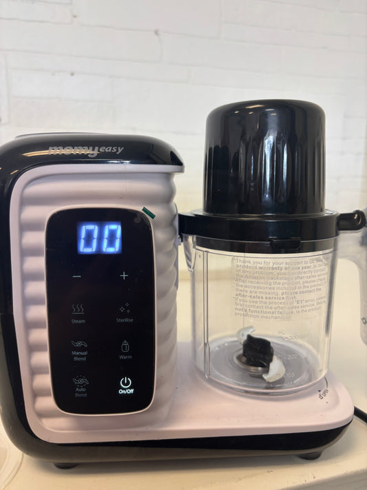 MOMYEASY Baby Food Maker, Multifunction Processor Chopper Grinder, Baby Food Steamer and Puree Blender in-One, with Bottle Warmer