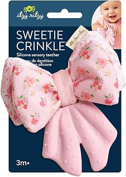 Itzy Ritzy Crinkle Teether Toy – Bow